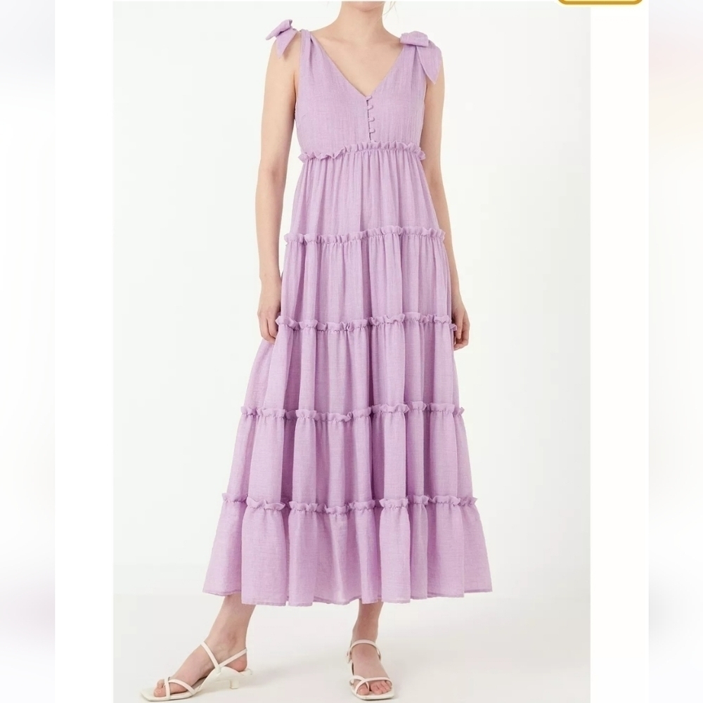 Free The Roses Women's Tiered Maxi Dress